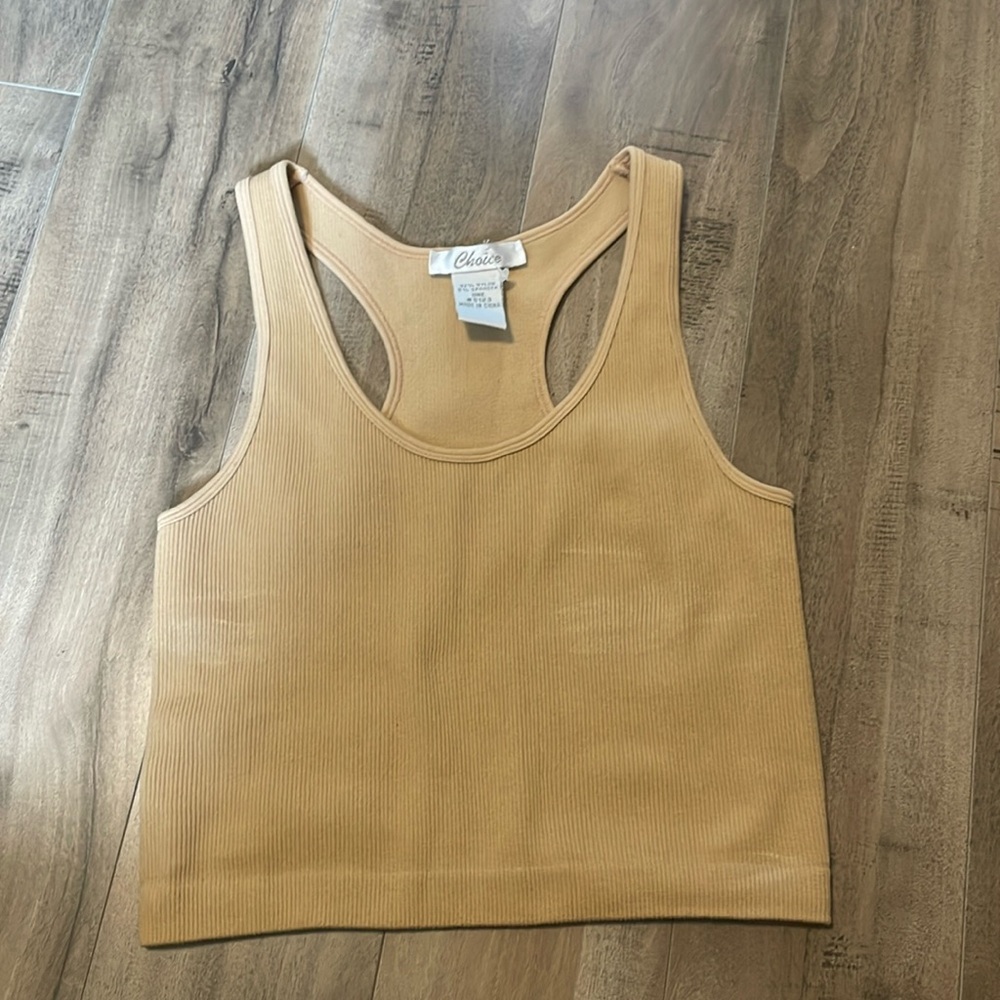 Brown tank top
